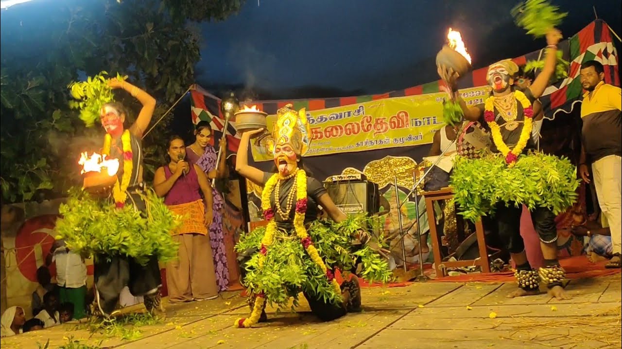 முதல் முறையாக மூன்று காளி வேடம் வந்தவாசி கலைதேவி நாடக மன்றம் 🤯 Kalaidevi nadaga mandram