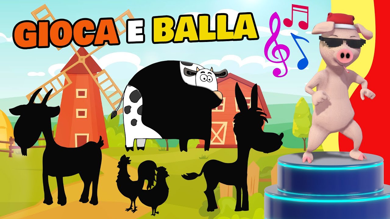 Scopri e balla con gi Animali della Fattoria | Video educativo e divertente per bambini