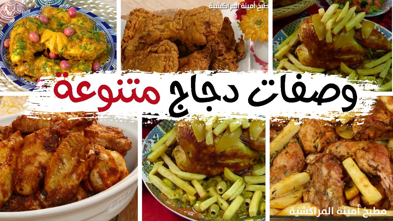 وصفات دجاج متنوعة مبتكرة سهلة ومختارة - مطبخ أمينة المراكشية