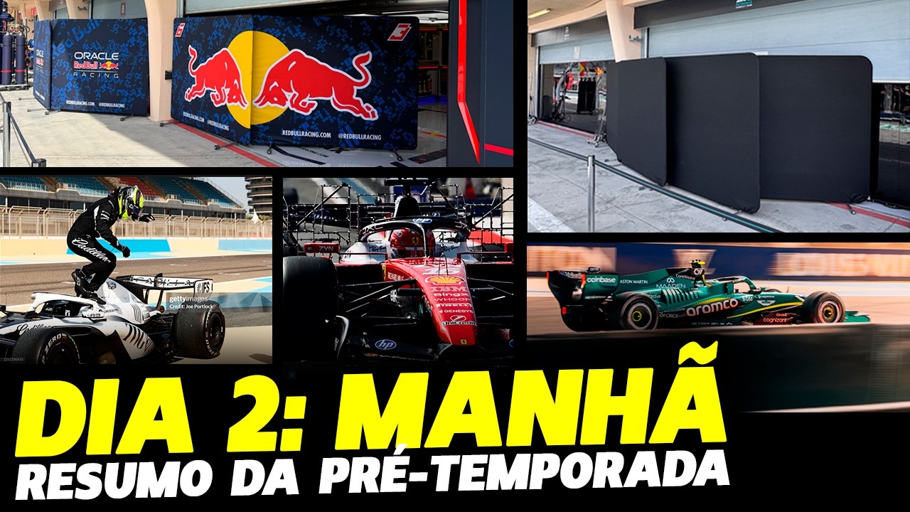 🚨DIA 2 MANHÃ: RED BULL E MERCEDES COM PROBLEMAS E CADILLAC PARA NA PISTA | FÓRMULA 1 | GP EM CASA+