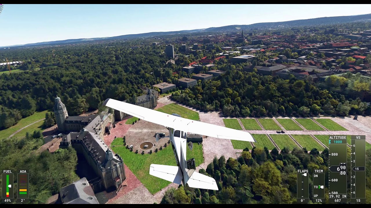 MSFS - kleiner Flug über Karlsruhe in 4K