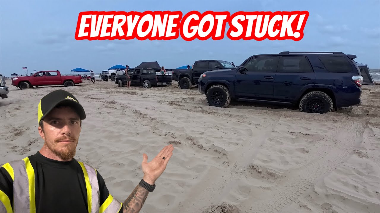 Soft Sand Causes Chaos at the Beach on 4th of July!!