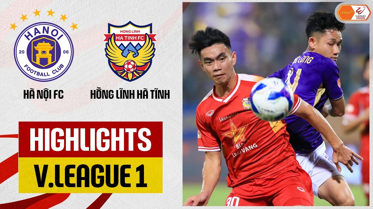 Highlights: H&agrave; Nội - Hồng Lĩnh H&agrave; Tĩnh | Ho&agrave;ng H&ecirc;n ghi b&agrave;n ấn tượng, sức mạnh kh&ocirc;ng thể ngăn cản