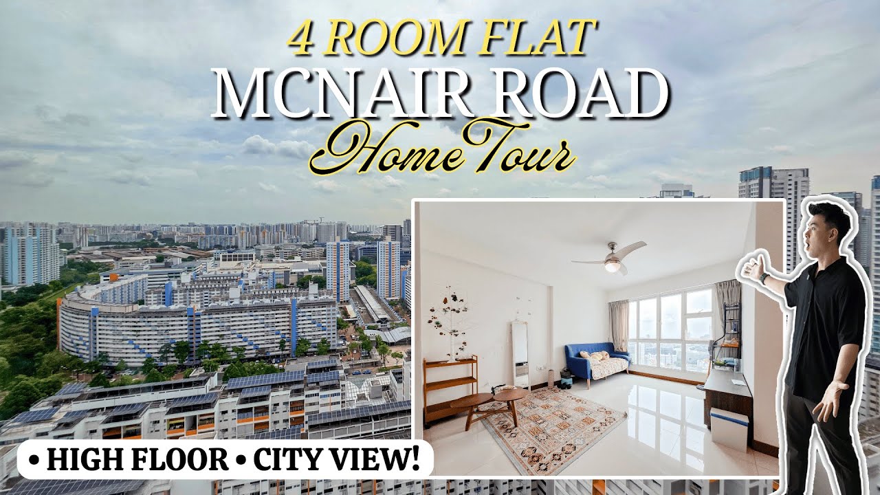 4 Room HDB Home Tour at McNair Towers | Spectacular City View, High Floor Unit! | LoukProp Homes