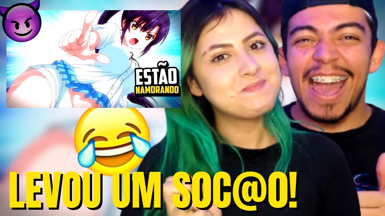 REACT - EST&Atilde;O NAMORANDO (ZUEIRA ANIME) - CENAS ENGRA&Ccedil;ADAS - (Barry Arley) CASALZINHO