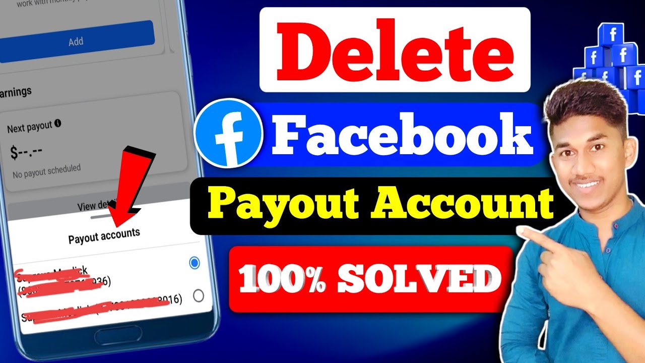 ENGLISH: How to delete payout account on Facebook | Facebook payout account delete