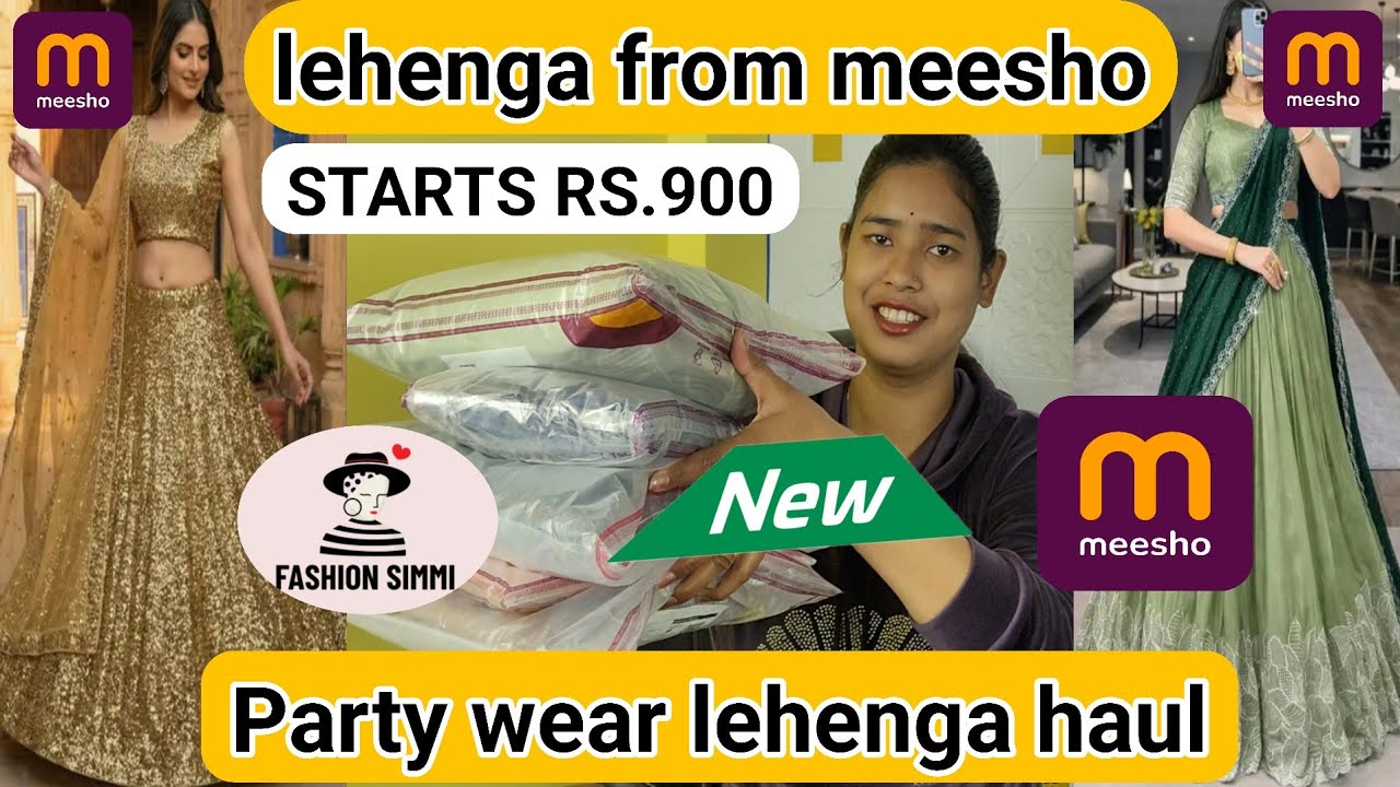 Meesho lehenga haul| lehenga haul from meesho| lehenga from meesho| meesho lehenga under 900 #meesho