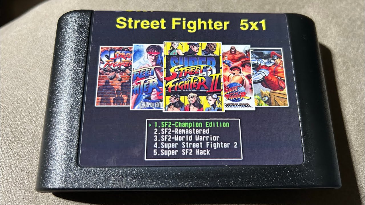Street Fighter 2, 5 in 1 Sega Genesis cartridge from Ali Express!  Let’s discuss!