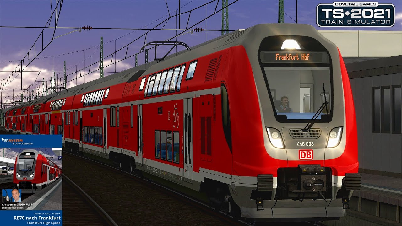TRAIN SIMULATOR 2021 - RE70 nach Frankfurt-PACK von Versystem | COVID-19 Version
