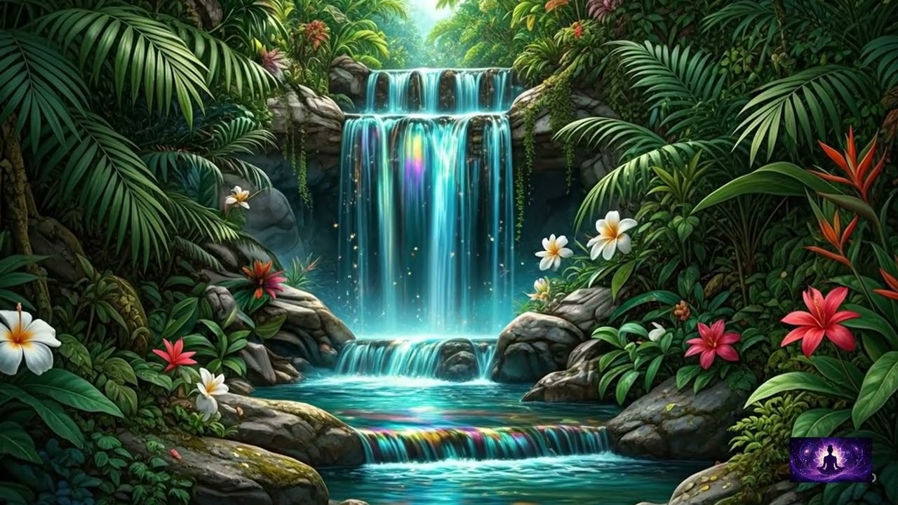 The sound of falling water makes you fall asleep.​ #relaxing #relax #relaxing #relaxingmusic #calm