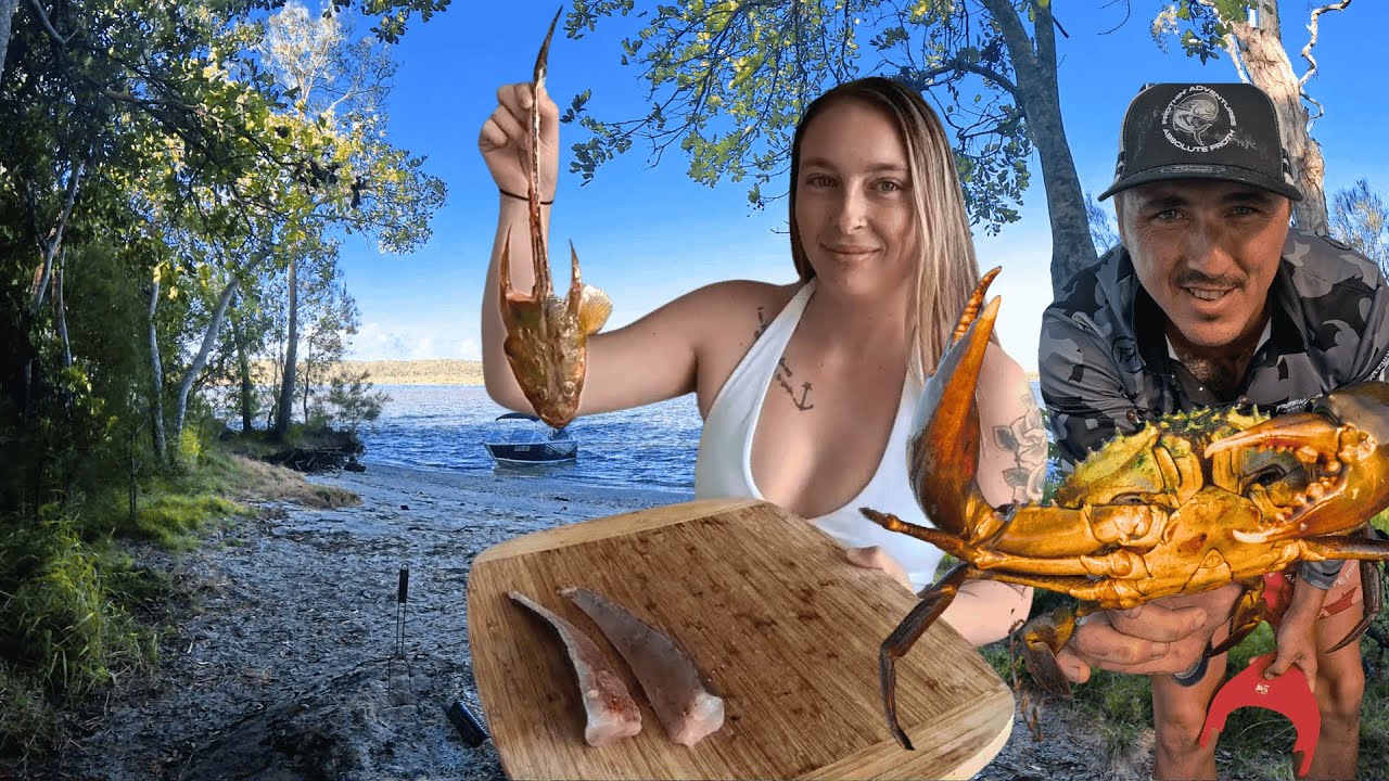 2 дня кемпинга, ловли крабов в грязи и рыбалки.