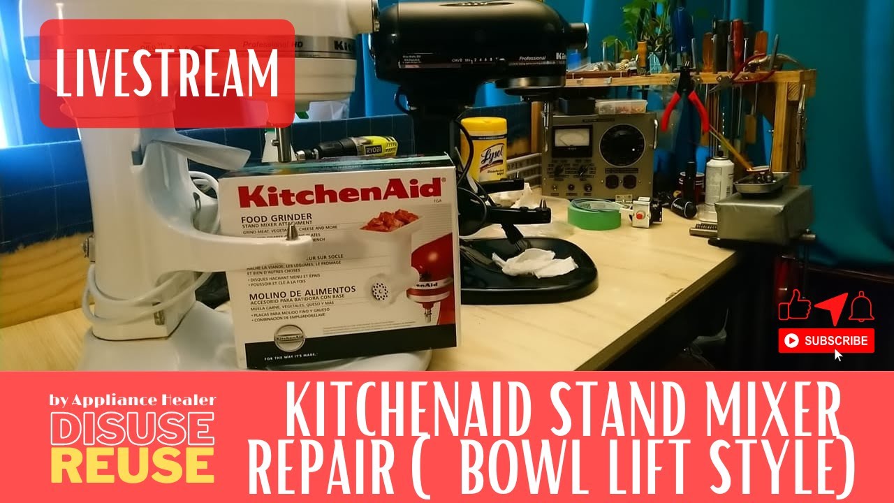 LIVE! Kitchenaid Stand Mixer Repair (BOWL LIFT STYLE)