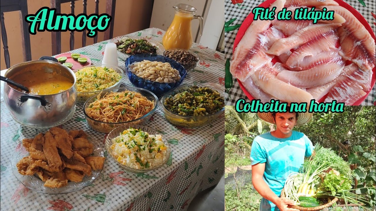 preparando o almoço da sexta-feira santa + como tirar o filé da tilápia + peixe no coco