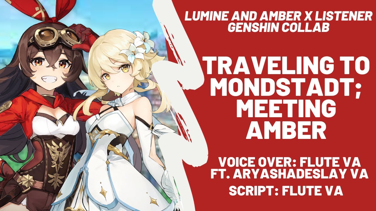 [ASMR] Lumine and Amber travels with you [Genshin Impact Audio] ft. @AryashadeslayVA