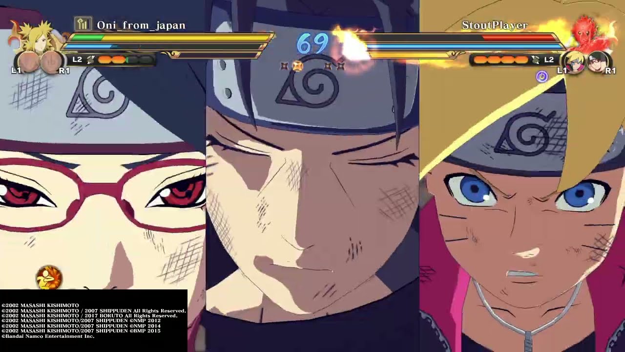 Team Itachi vs Borushiki and Temari : NARUTO STORM CONNECTIONS