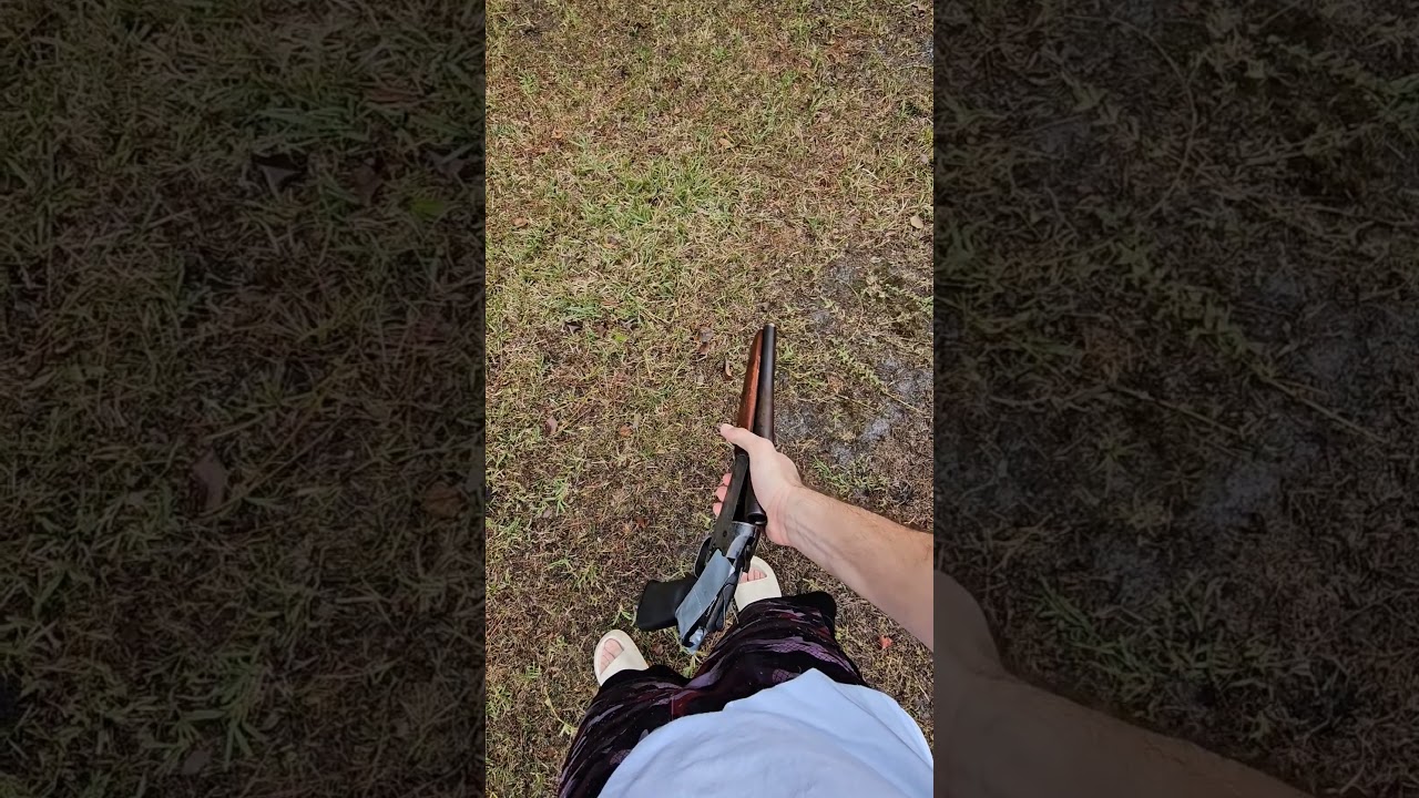 Ghetto sawed off shotgun #sbs #registered #shotgun #16ga #ghetto #redneck #southern