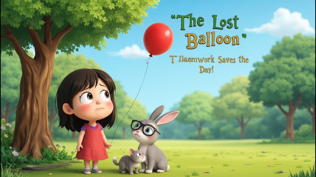 The Lost Balloon – A Story About Friendship and Teamwork | Cartoon with Kids