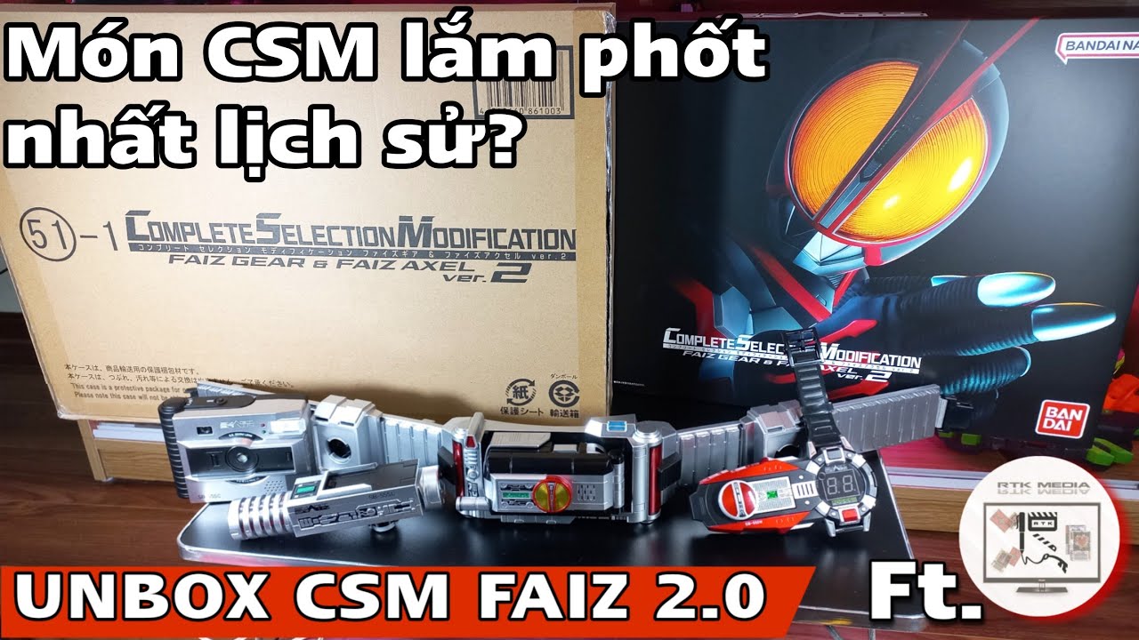 Распаковка CSM Faiz Gear и Faiz Axel 2.0: Test of Destiny при участии RTK Media. Kamen Rider Faiz...