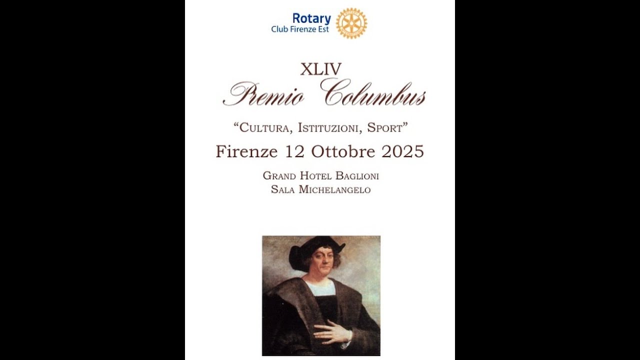 XLIV Premio Columbus Rotary Club Firenze Est