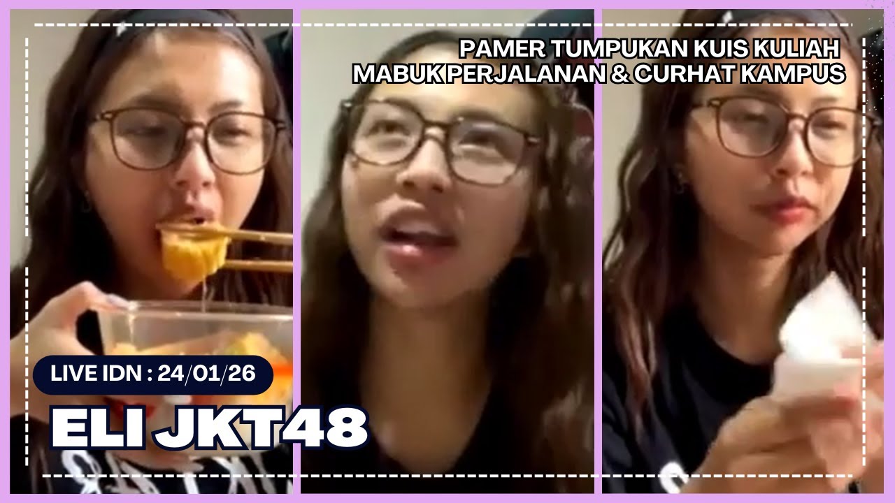 NGIRIT PRINT DI TEATER?! 😂   Tumpukan Tugas Kuisnya! | Eli JKT48 IDN LIVE | 24/1/26