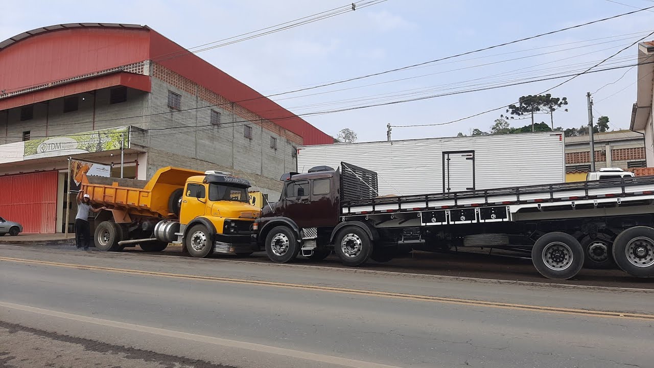 MB 1525  4'eixo suspensão a ar estralando na alta