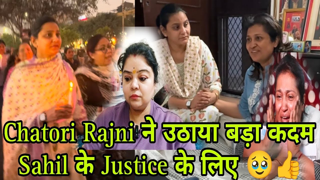 @ChatoriRajani Sahil Accident Case Justice ke Liye Candle Lekar Nikle Chatori Rajni 🥹