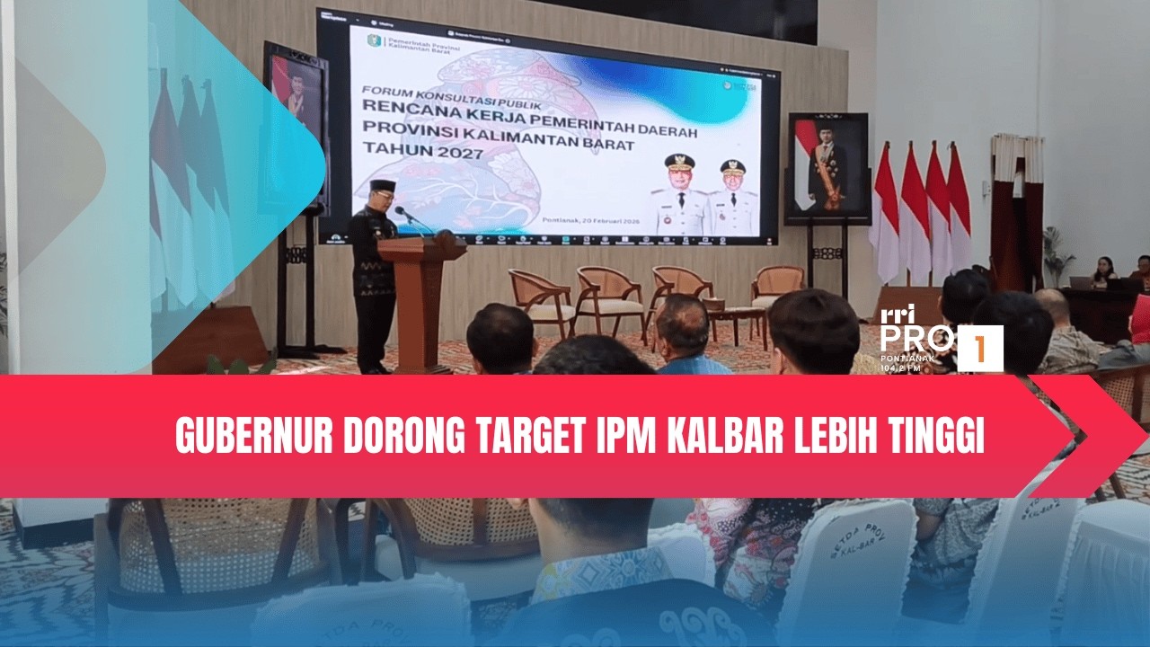 Gubernur Dorong Target IPM Kalbar Lebih Tinggi-Syahrul