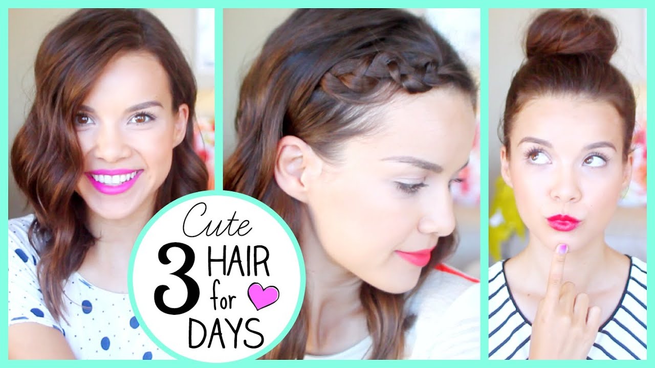 3 Days of Cute Hair... WITHOUT Washing!!