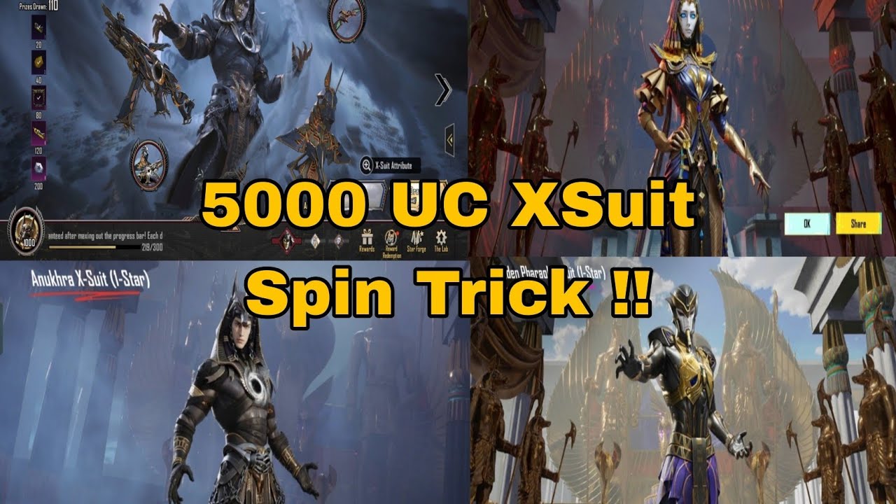 5K UC Anukhura X-Suit Spin Trick! 💎 | Get the New X-Suit Fast in BGMI/PUBG!