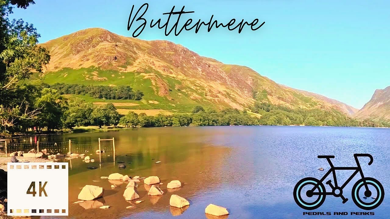 50 Minute Indoor Cycling Video Workout Scenic Lake District Buttermere UK Garmin 4K