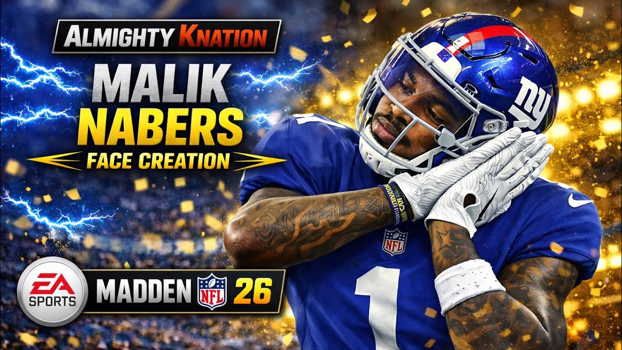 The CLEAEST Malik Nabers  Face creation in Madden NFL 26