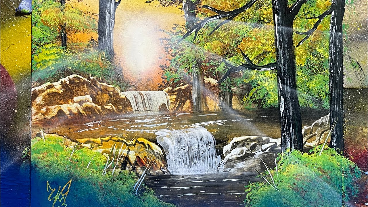 “Golden hour” spray painting tutorial