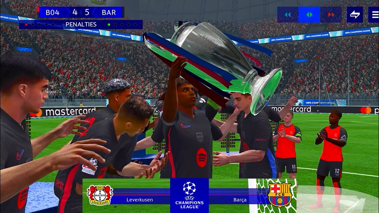 Fc Mobile 25 UEFA Champions League Final Penalty Shootout Barcelona Vs Bayer Leverkusen 