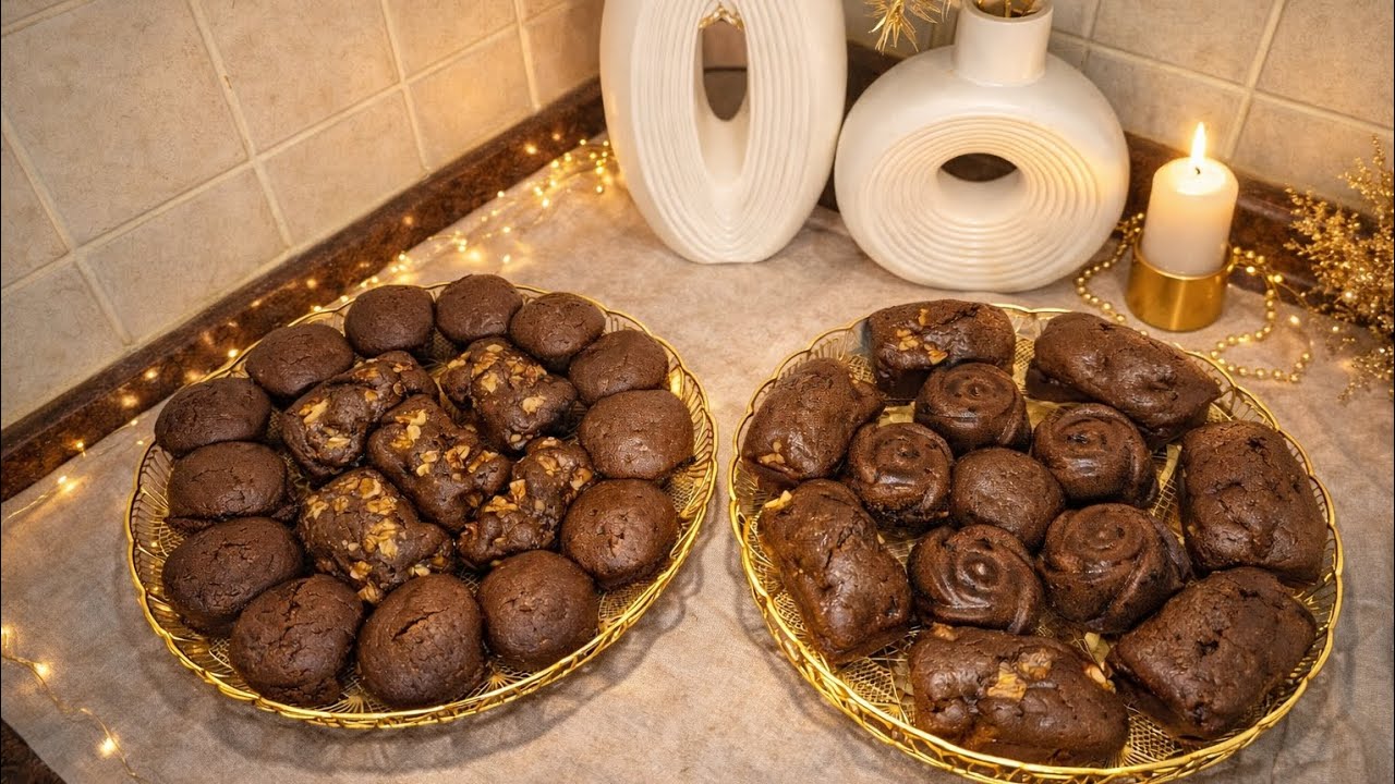 مافن شكولاته و مكسرات رائع كأنه من كافيه 🤍🍫😋