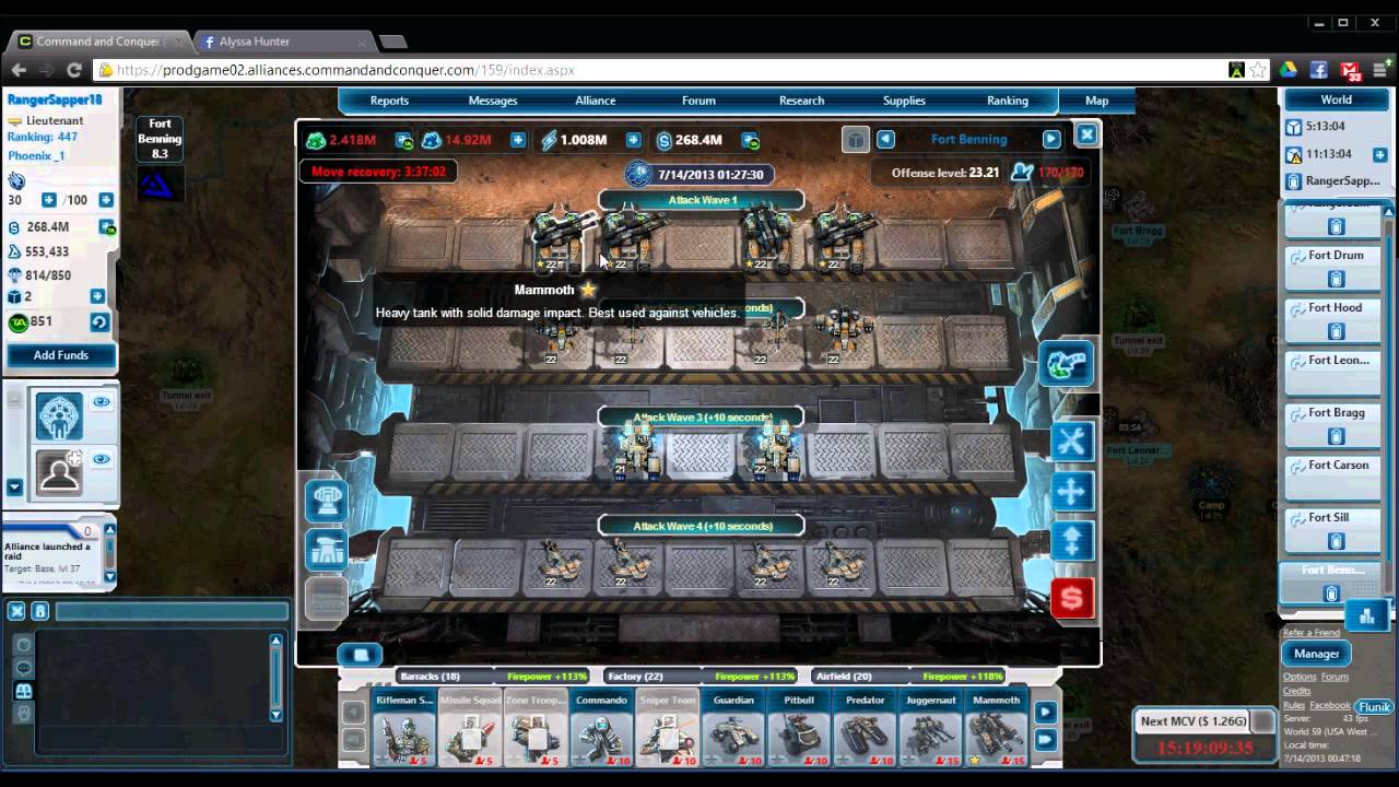 Tiberium Alliances Choosing base setup and Attack Base layout
