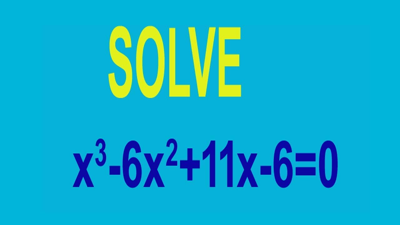 Решить x^3-6x^2+11x-6=0