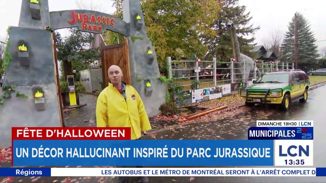 Halloween à Saint-Amable: un décor hallucinant fait courir les foules