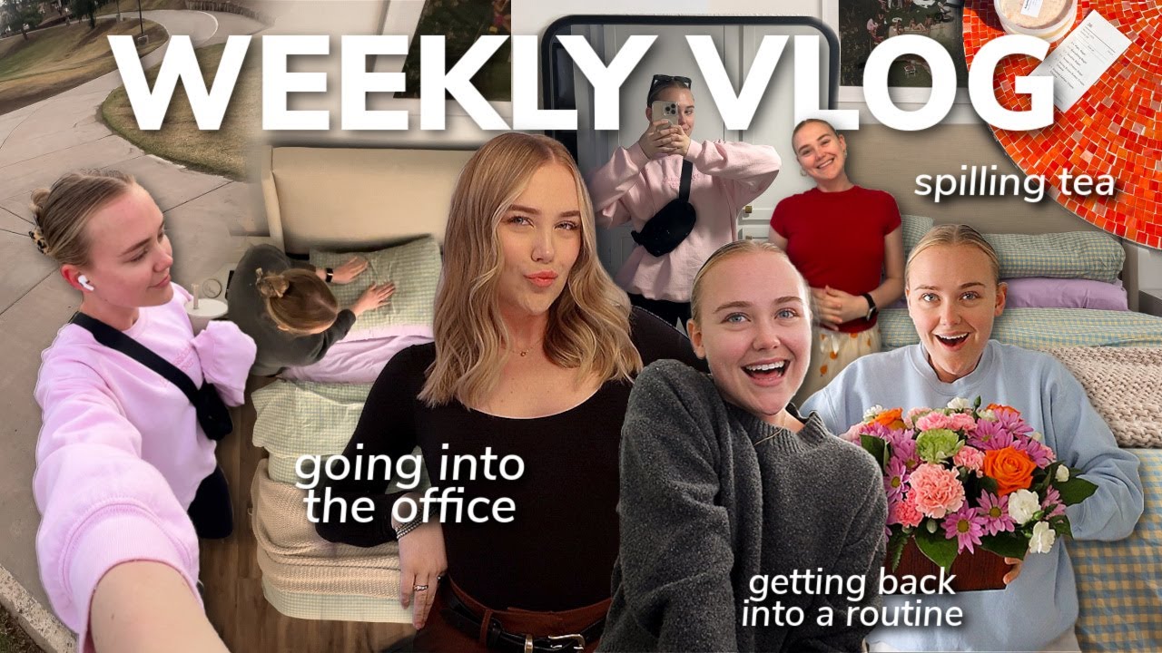 WORK WEEK IN MY LIFE: going into the office, spilling some tea, getting back into a routine