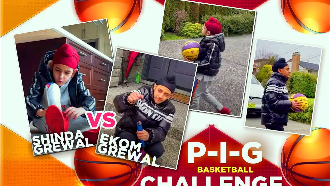 Shinda Grewal Vs Ekom Grewal | P-I-G Basketball 🏀 Challenge | Humble Kids |