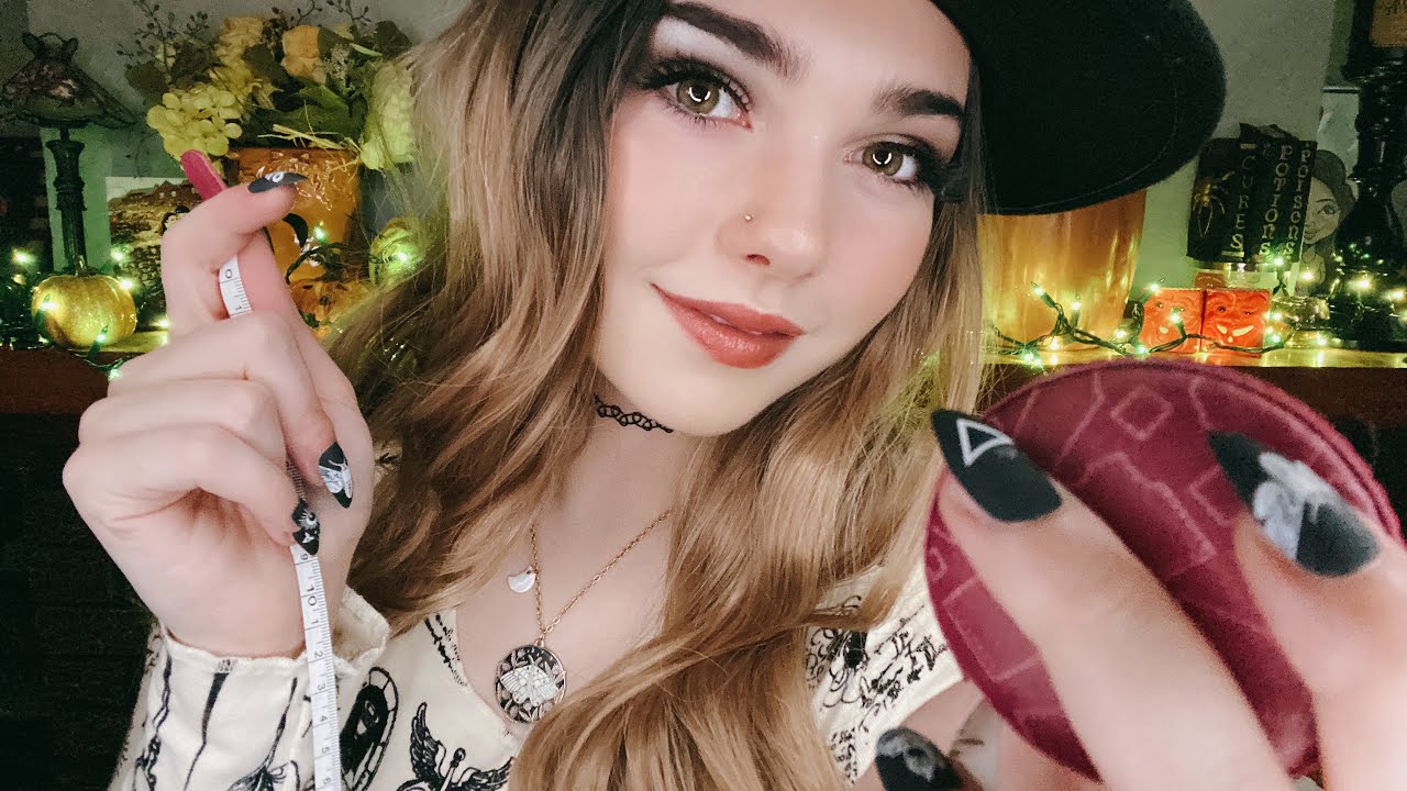 Sweet Witch Measures You for a Spell 🖤 ASMR PERSONAL ATTENTION