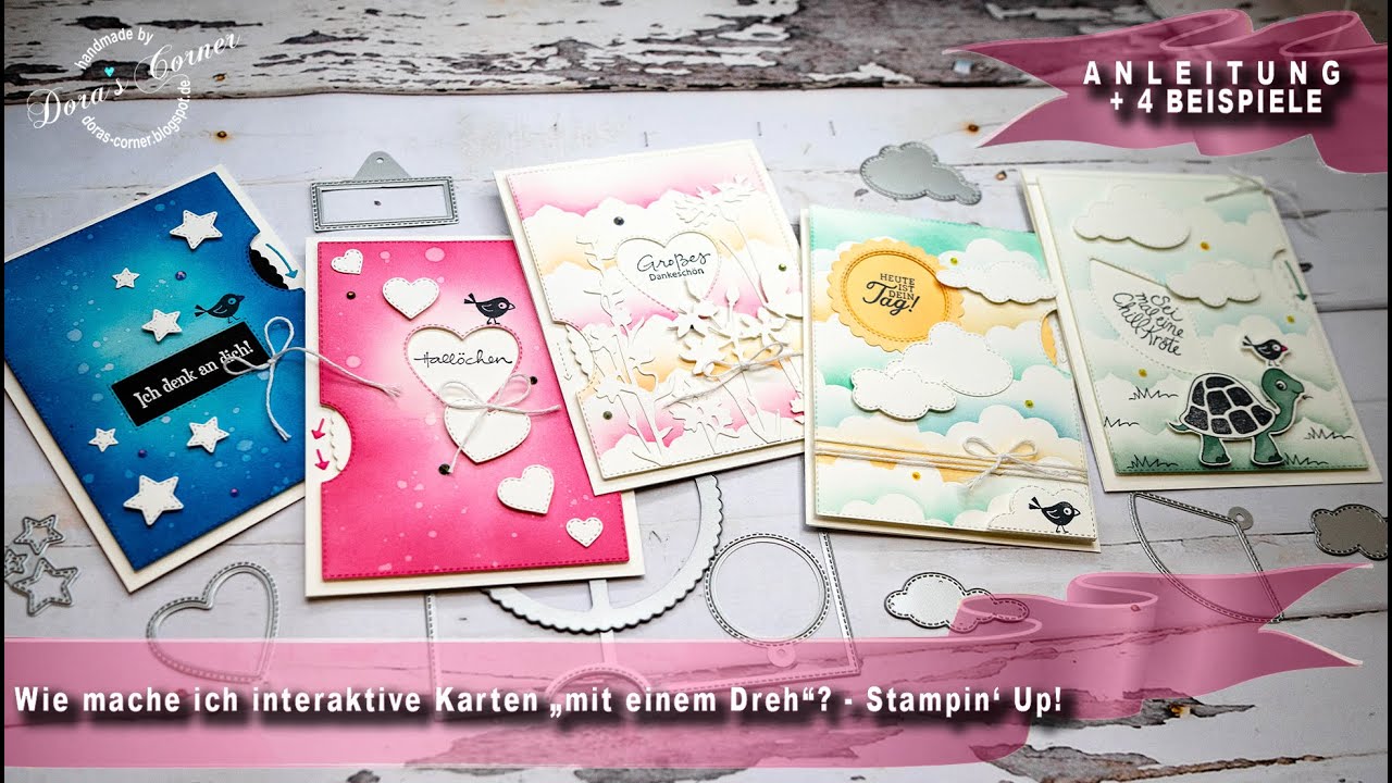 Interaktive Karten „mit einem Dreh“ und Stampin‘ Up! Produkten aus dem neuen Jahreskatalog 2021-2022