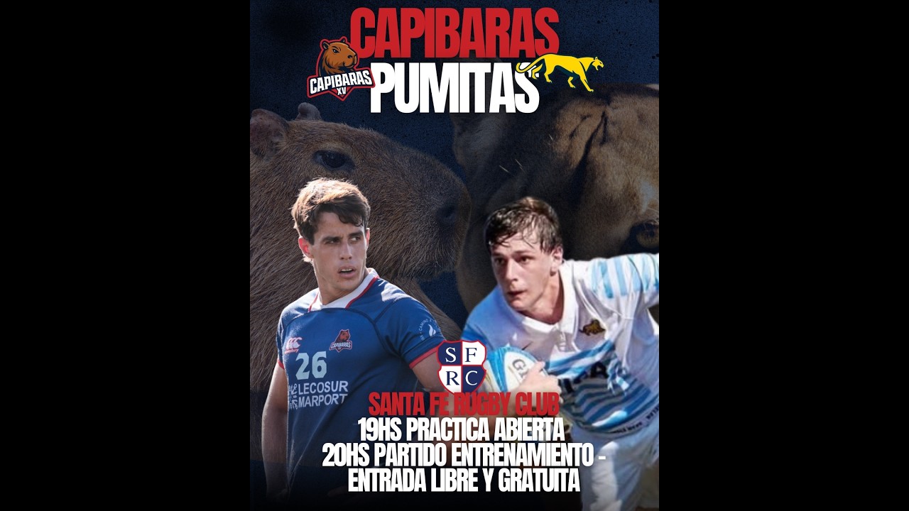 Capibaras XV vs Pumitas - Entrenamiento de pretemporada con bloque de partido