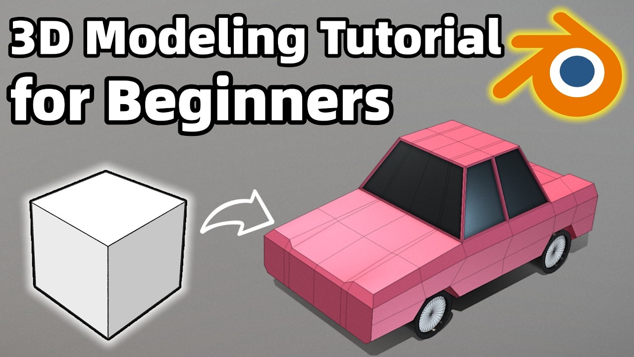 Blender Beginner Tutorial – Make a Simple Car in 5 Minutes! 🚗 Free 3D Model Download