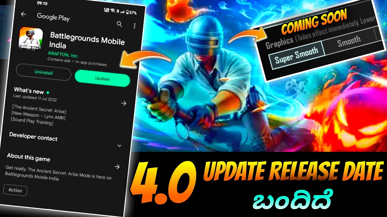 Bgmi 4.0 Update Release Date ಬಂದಿದೆ 🔥 | Super smooth Coming or not | iPhone Bgmi Crash Solve??