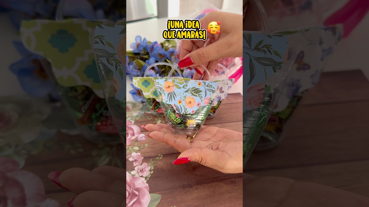 Una idea muy creativa para hacer bolsitos de dulces #tips #ideas #ideascreativas #cumplea&ntilde;os