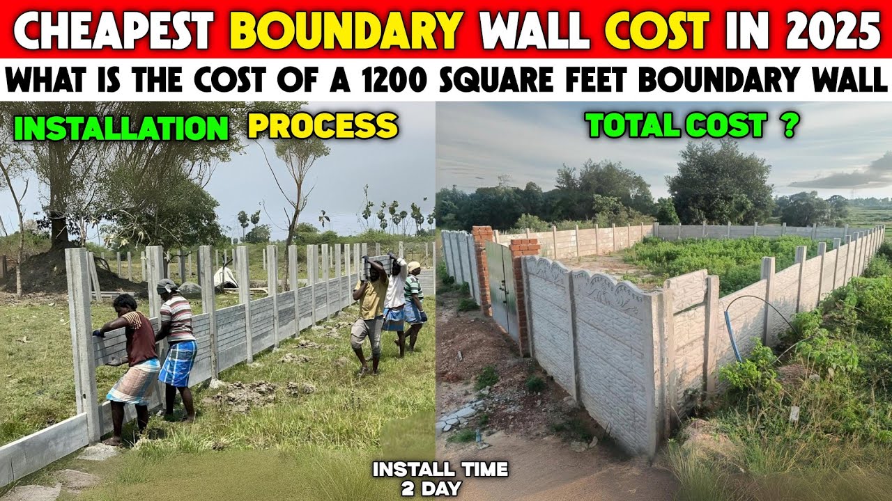 Readymade Boundary Wall Cost Per Square Foot || Readymade Compound Wall Latest Price in 2025
