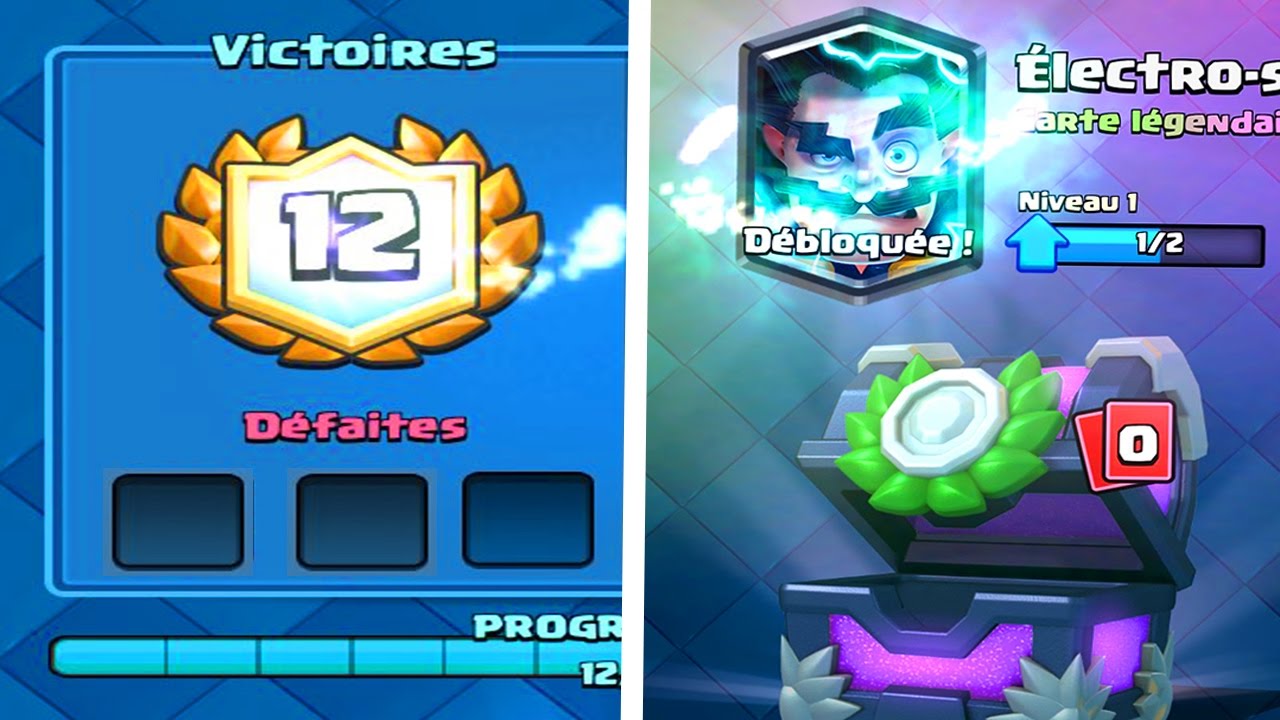 Clash Royale - ENORME 12 VICTOIRES au Défi de l'ELECTRO SORCIER + Pack Opening 😱  !
