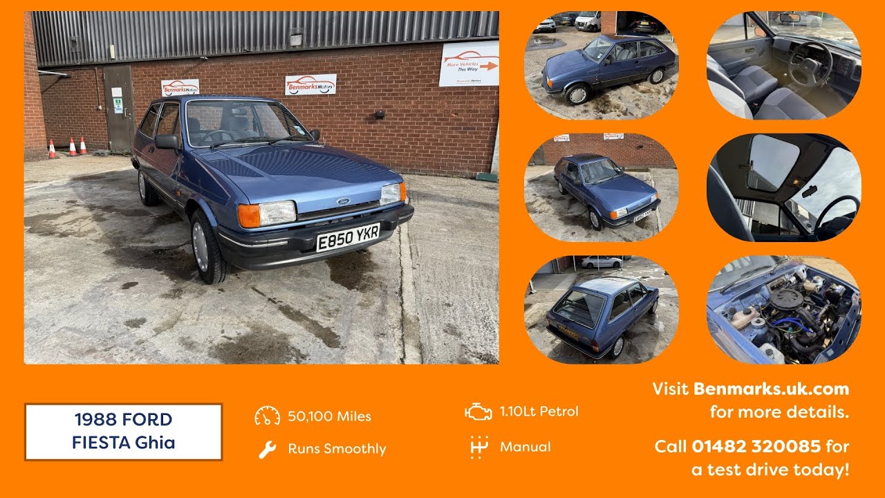 1988 Ford Fiesta 1.1 Ghia | Mk2 Classic | 50,000 Miles | Rust-Free Survivor