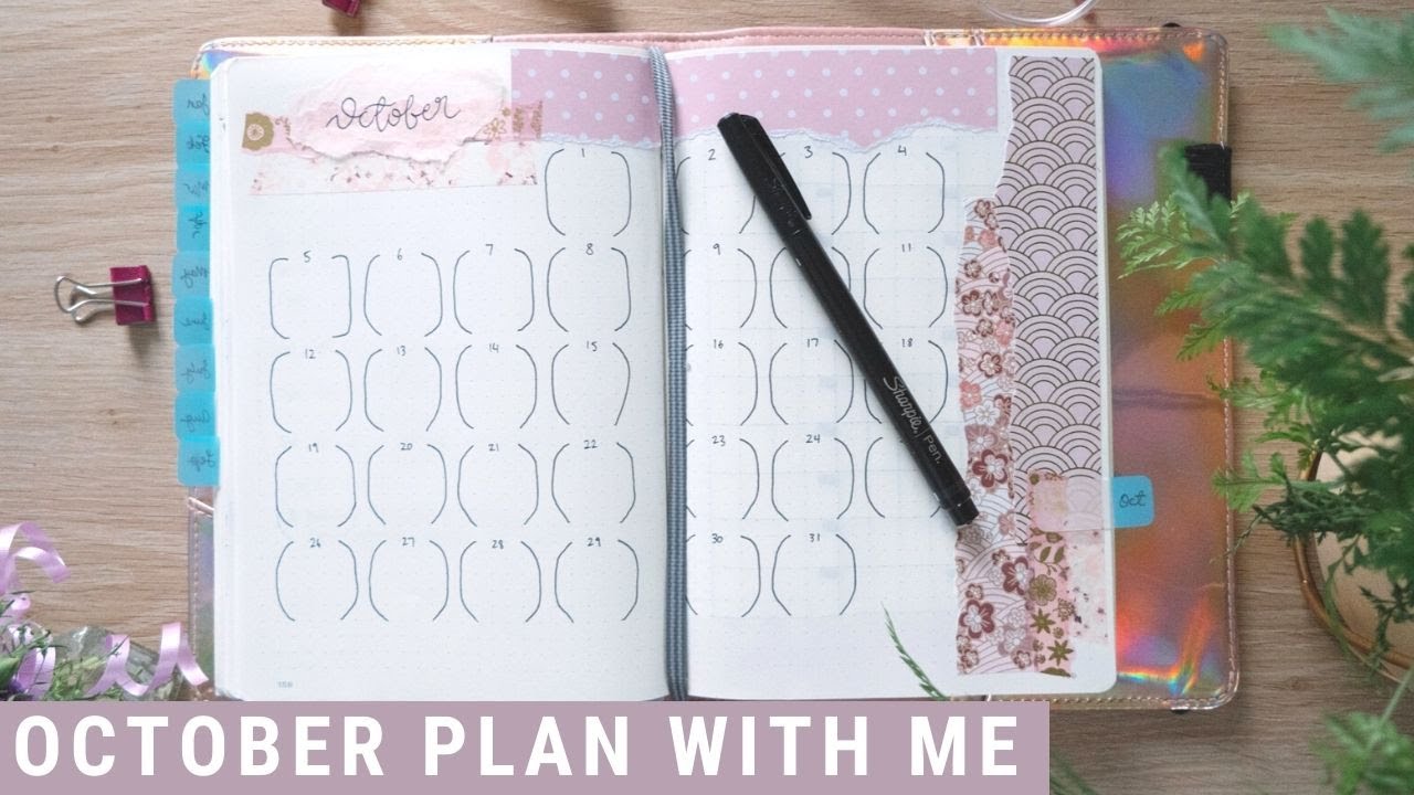 PLAN WITH ME: October 2020 Easy & Quick Bullet Journal Set Up