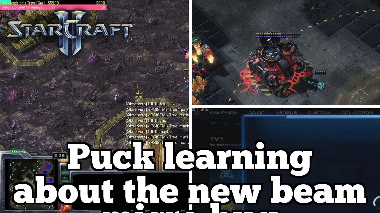Daily Starcraft Highlights: Puck learning about the new beam micro bug